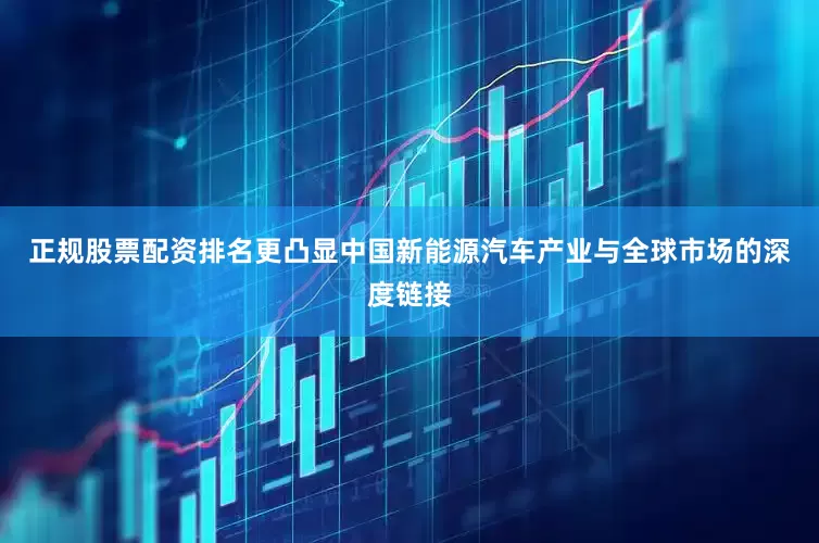 正规股票配资排名更凸显中国新能源汽车产业与全球市场的深度链接